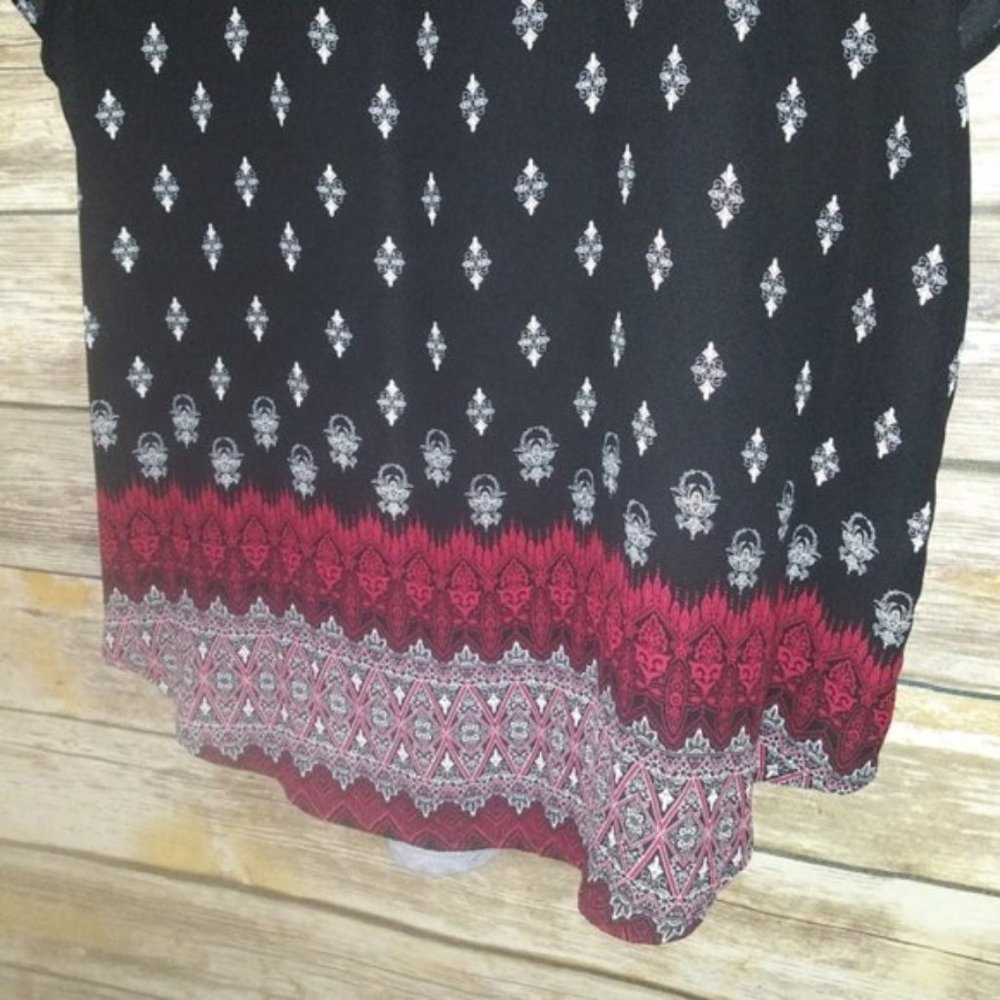 Rewind Boho Aztec Pattern Blouse Large - image 6